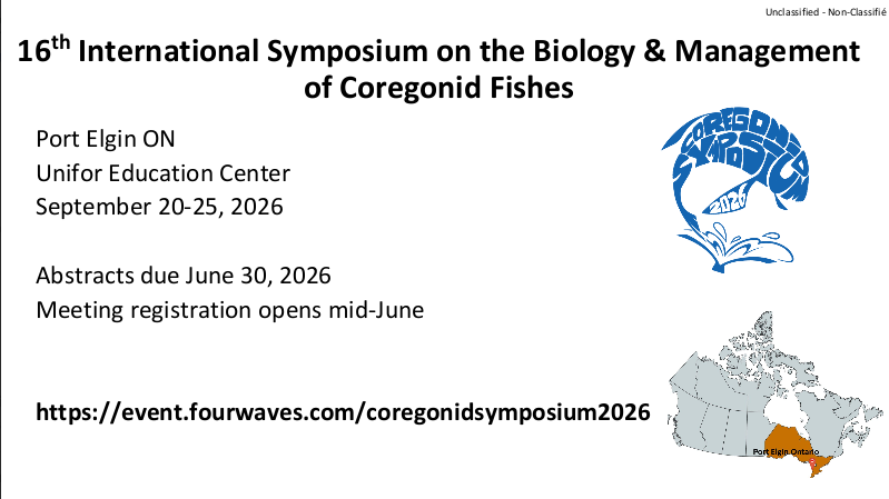 Coregonid Fishes Symposium