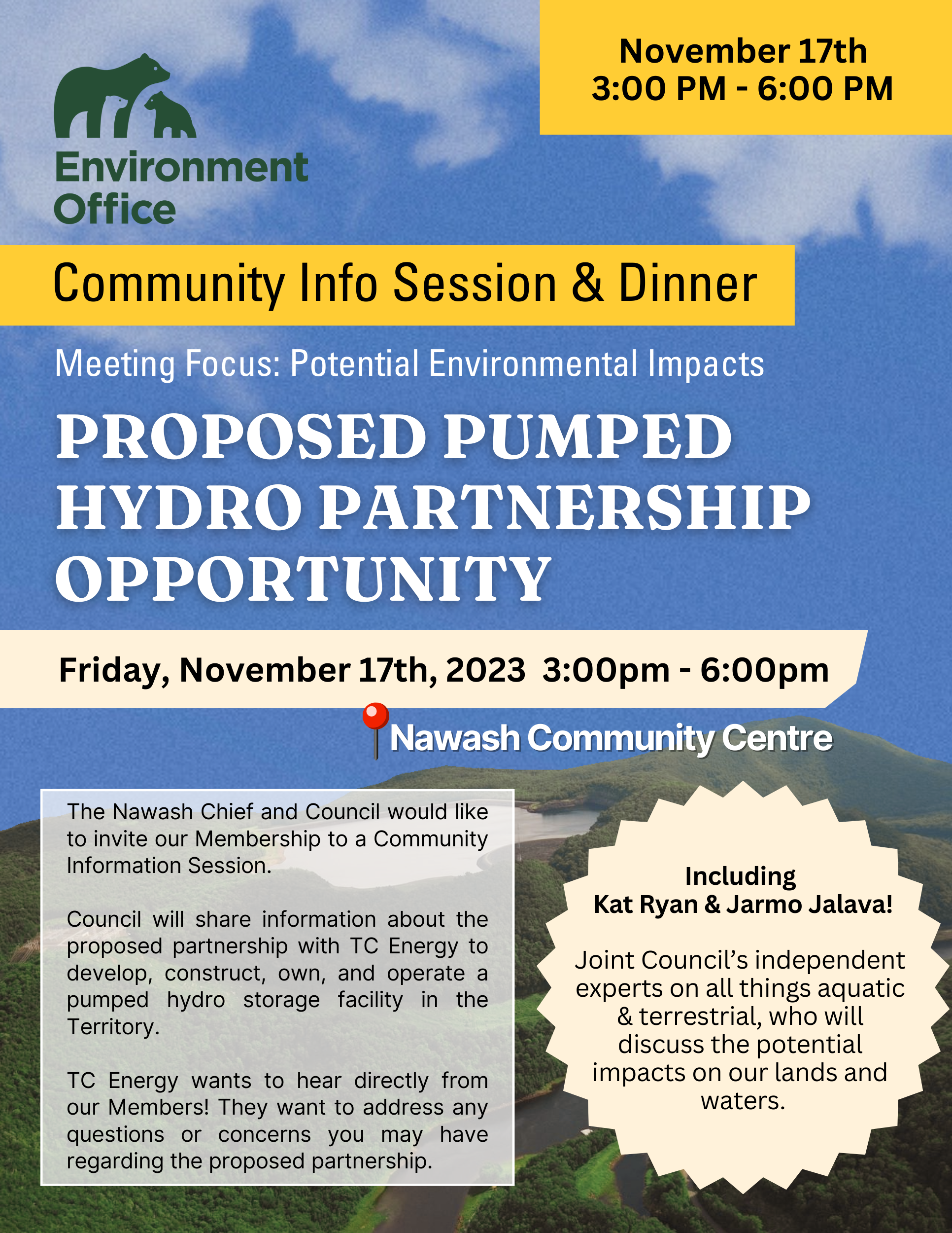 Community Meeting flyer