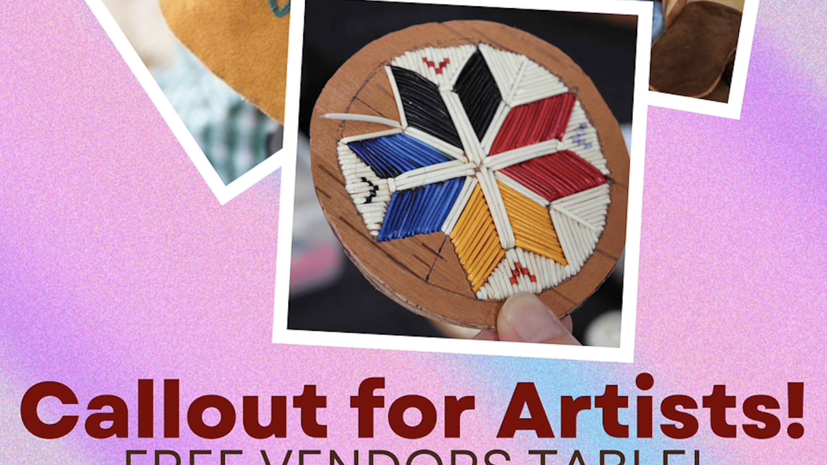 Callout for artists! Location: Cyprus Lake Campground. Free to set up but only six vendors at a time due to spacing